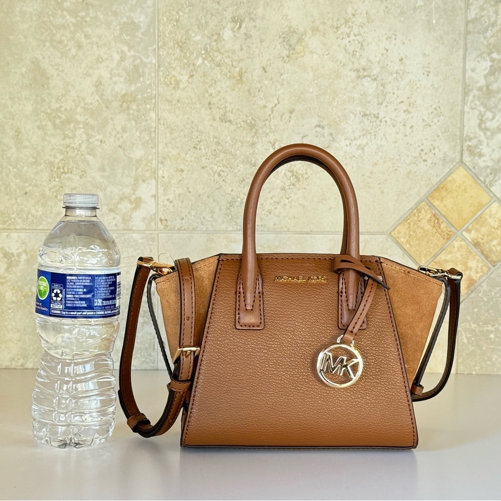 Michael Kors Avril XS MINI Satchel Shoulder Crossbody Bag Brown